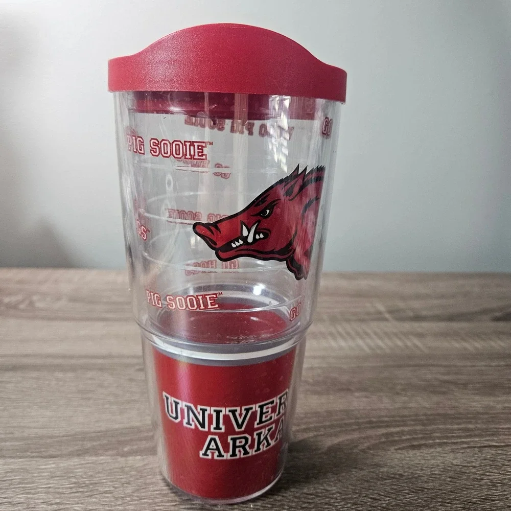 Tervis Arkansas Razorbacks 24oz Insulated Tumbler Wooo Pig Sooie Travel Mug Red